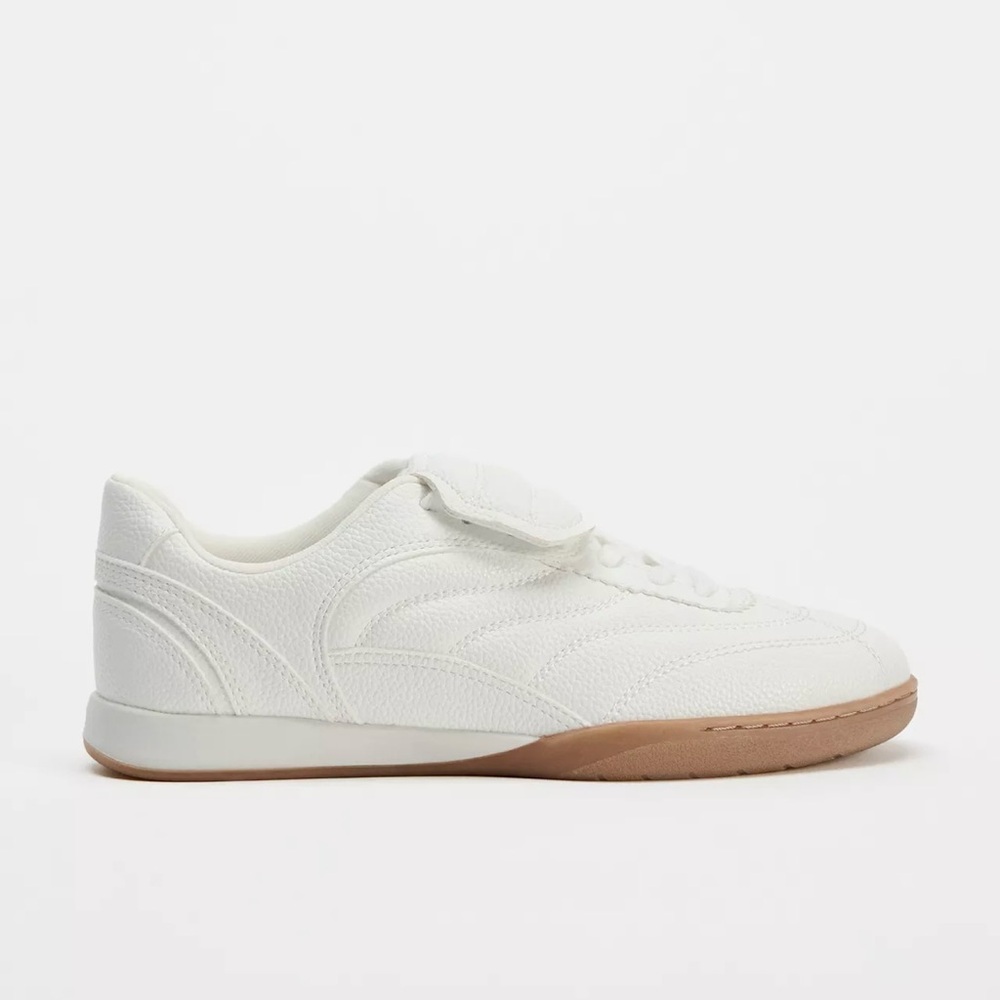 Zara women’s white quilted sneakers 38 (US 7.5)